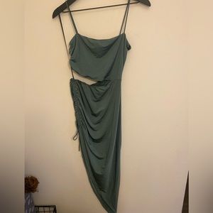 Windsor Olive Green Strapless Cutout Dress Size Medium